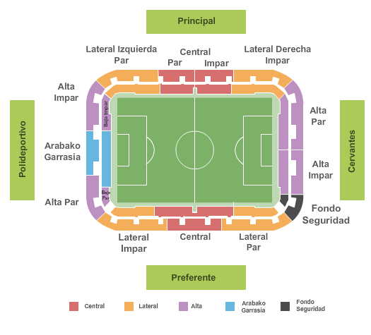 Mendizorrotza Stadium Soccer Seating Chart